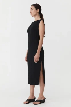 Arc Cut Out Dress - Black|St. Agni Fashion