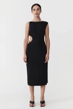 Arc Cut Out Dress - Black|St. Agni Fashion
