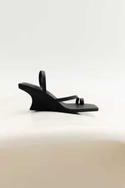 Architectural Wedge - Black|St. Agni Fashion