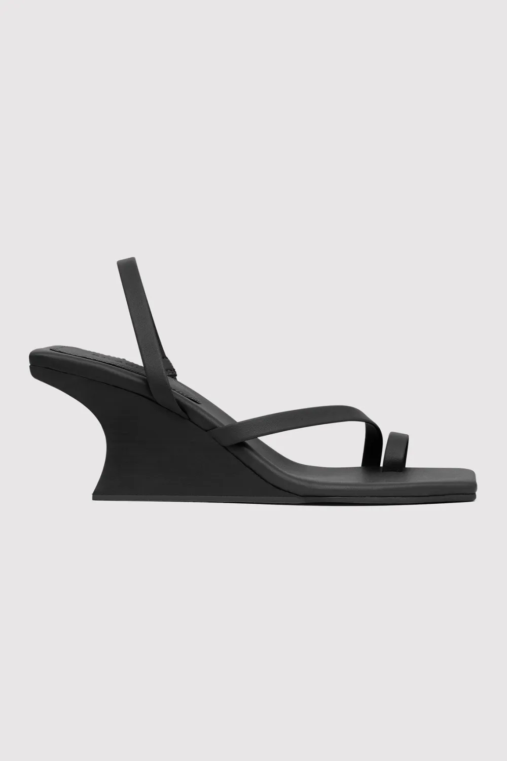 Architectural Wedge - Black|St. Agni Fashion