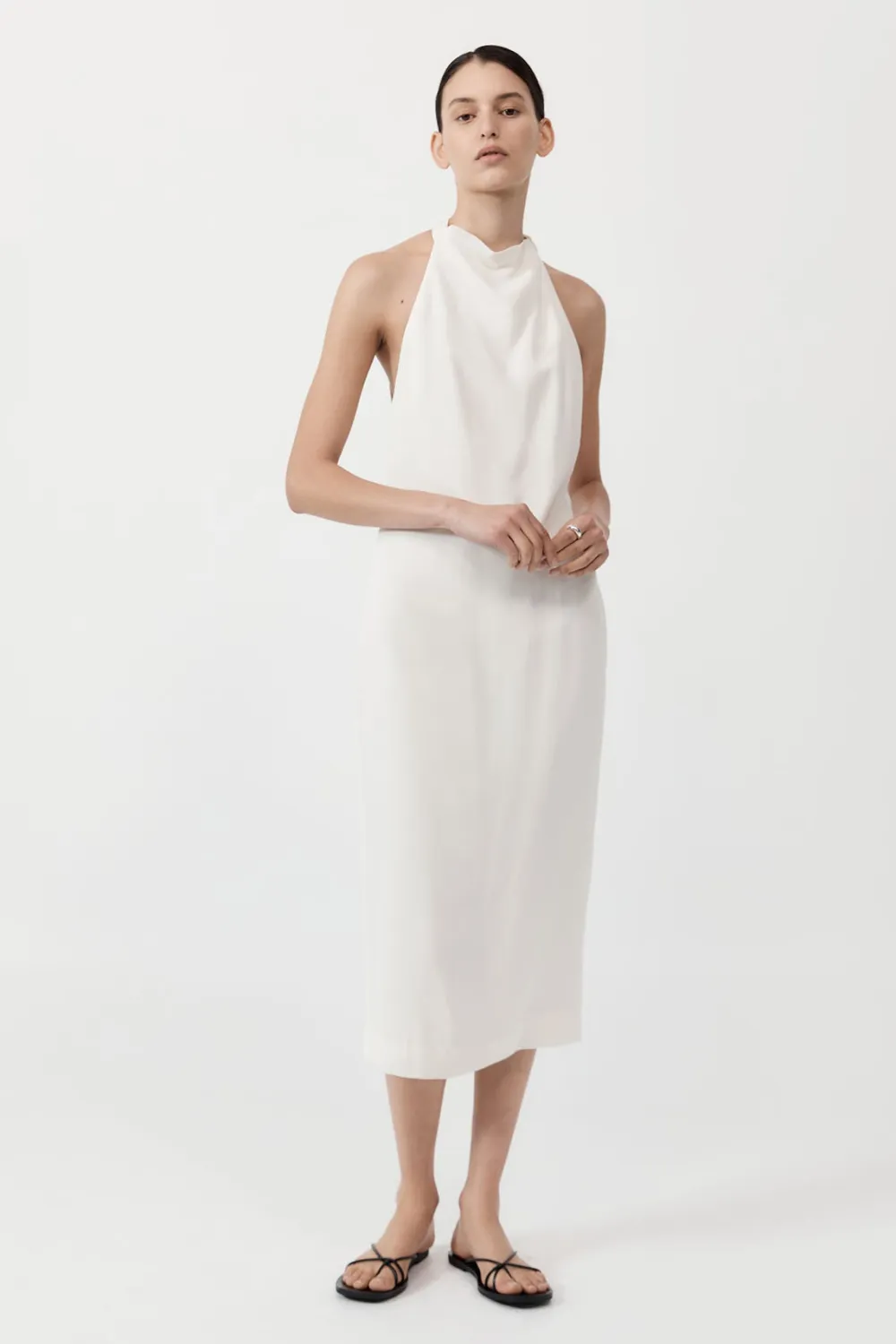 Asymm Belt Back Dress -|St. Agni New