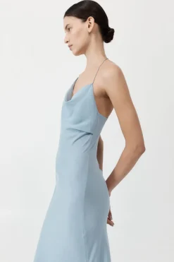 Asymm Drape Maxi Dress -|St. Agni Shop