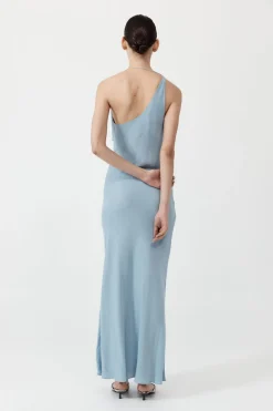 Asymm Drape Maxi Dress -|St. Agni Shop