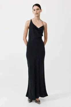 Asymm Drape Maxi Dress -|St. Agni Cheap
