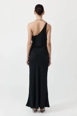 Asymm Drape Maxi Dress -|St. Agni Cheap