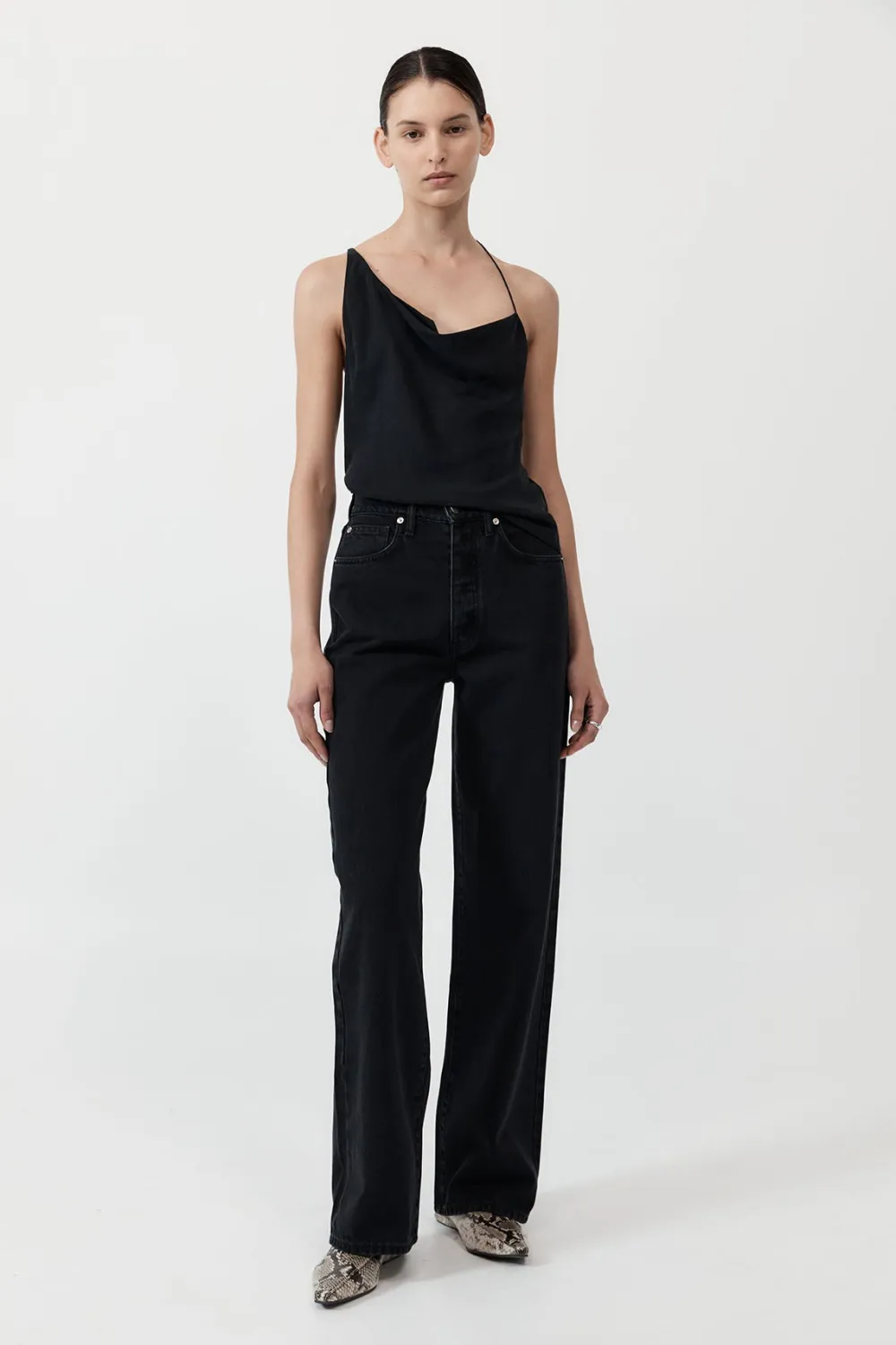 Asymm Drape Top -|St. Agni Clearance