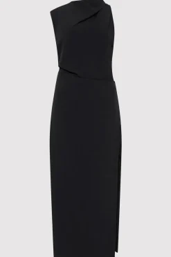 Asymm Tuck Dress - Black|St. Agni Cheap