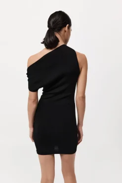 Asymmetric Knit Mini Dress -|St. Agni Outlet