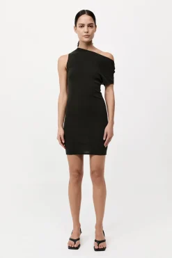 Asymmetric Knit Mini Dress -|St. Agni Store