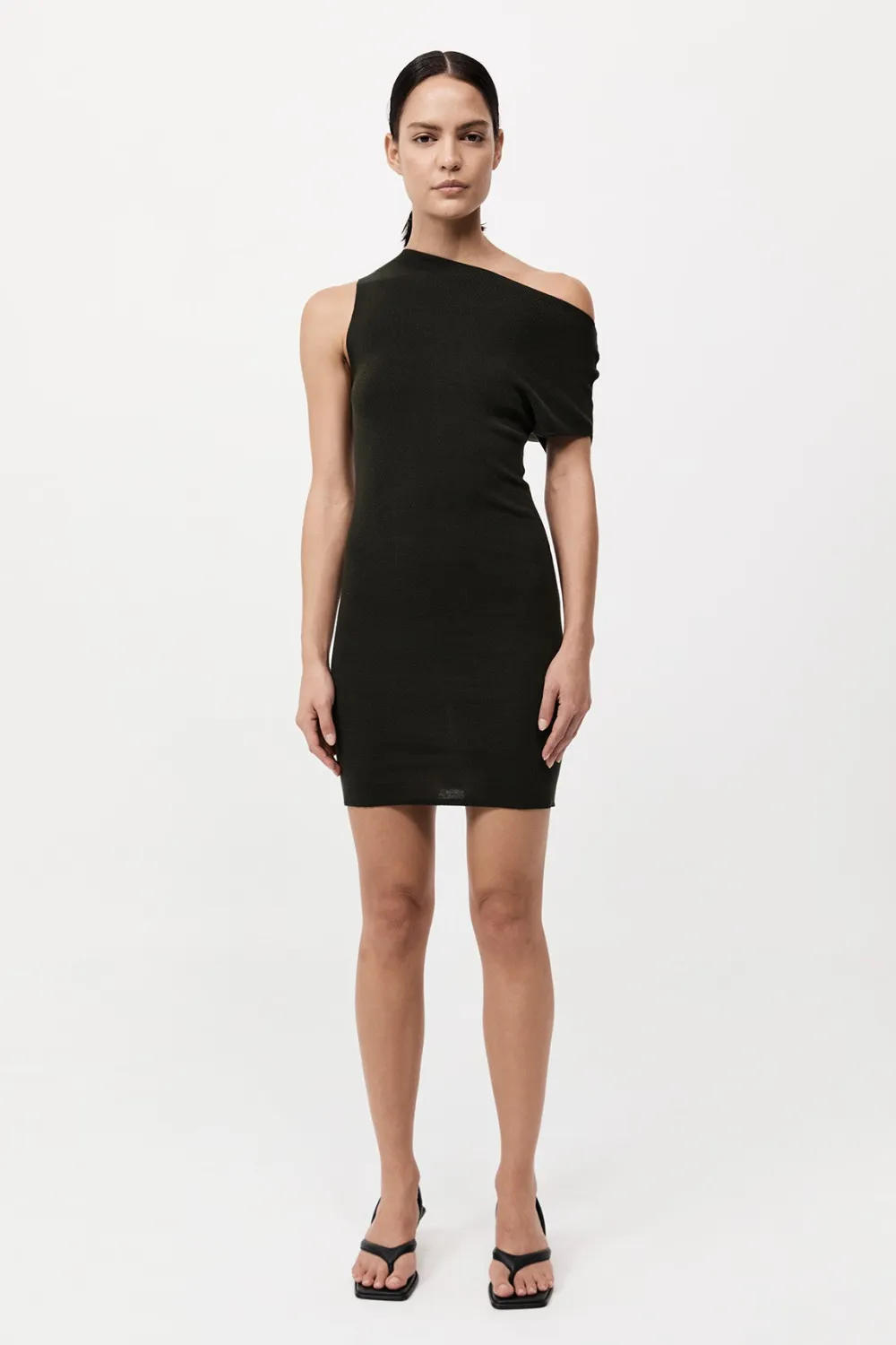 Asymmetric Knit Mini Dress -|St. Agni Store