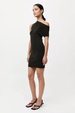 Asymmetric Knit Mini Dress -|St. Agni Store