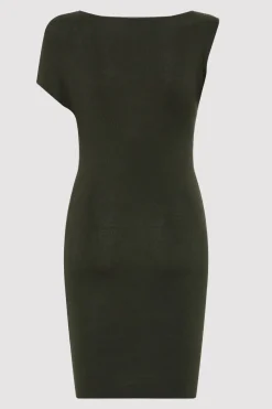 Asymmetric Knit Mini Dress -|St. Agni Store