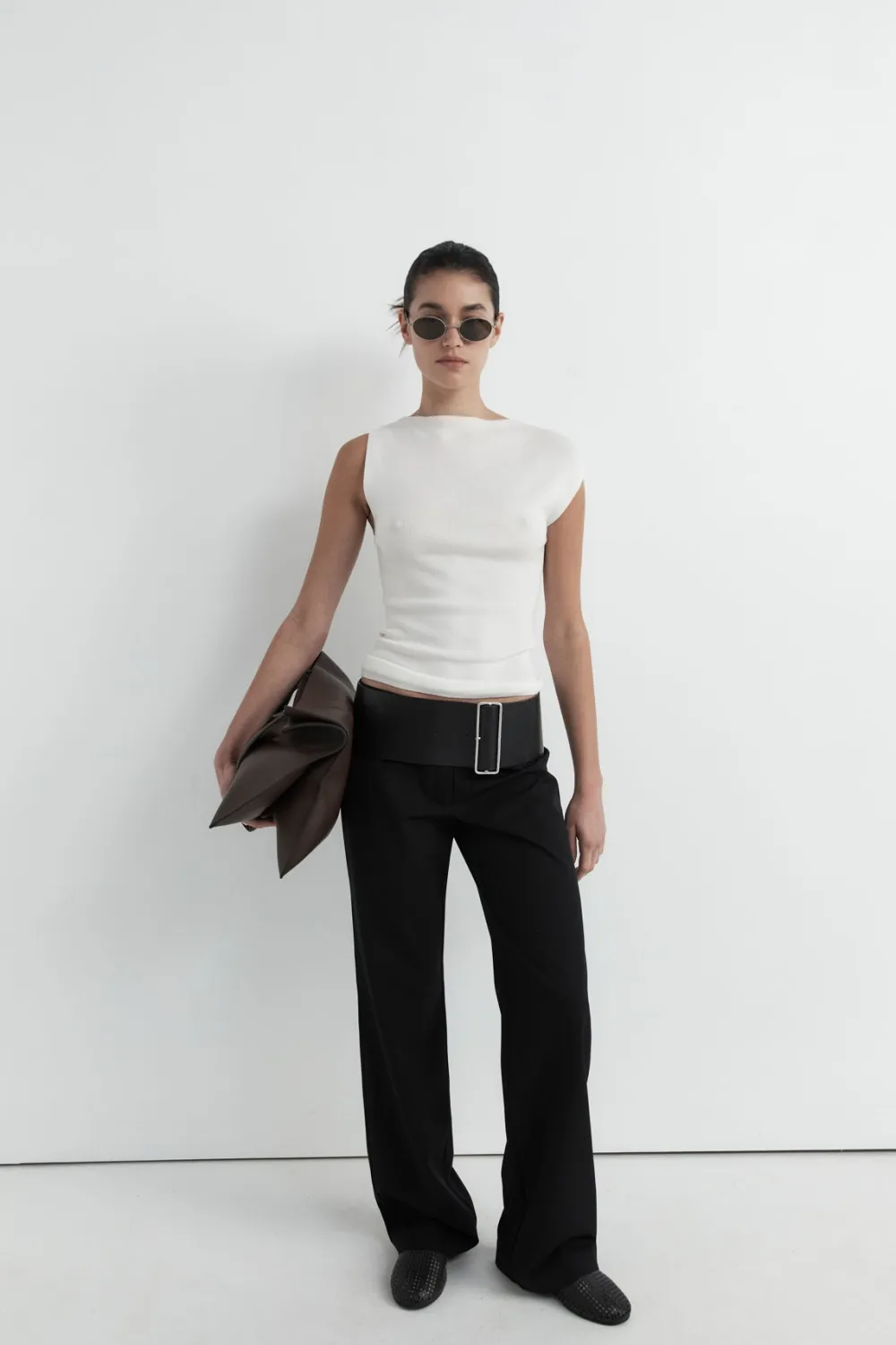 Asymmetric Knit Top -|St. Agni Flash Sale