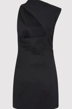 Asymmetric Tuck Mini Dress -|St. Agni Outlet