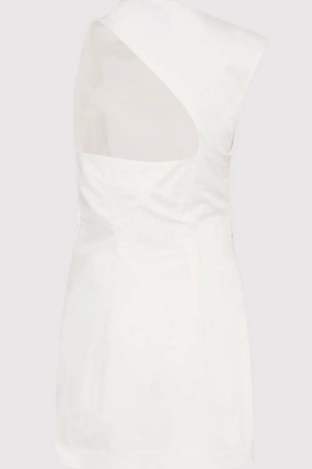 Asymmetric Tuck Mini Dress -|St. Agni New