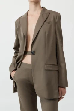 Belt Detail Blazer -|St. Agni Hot