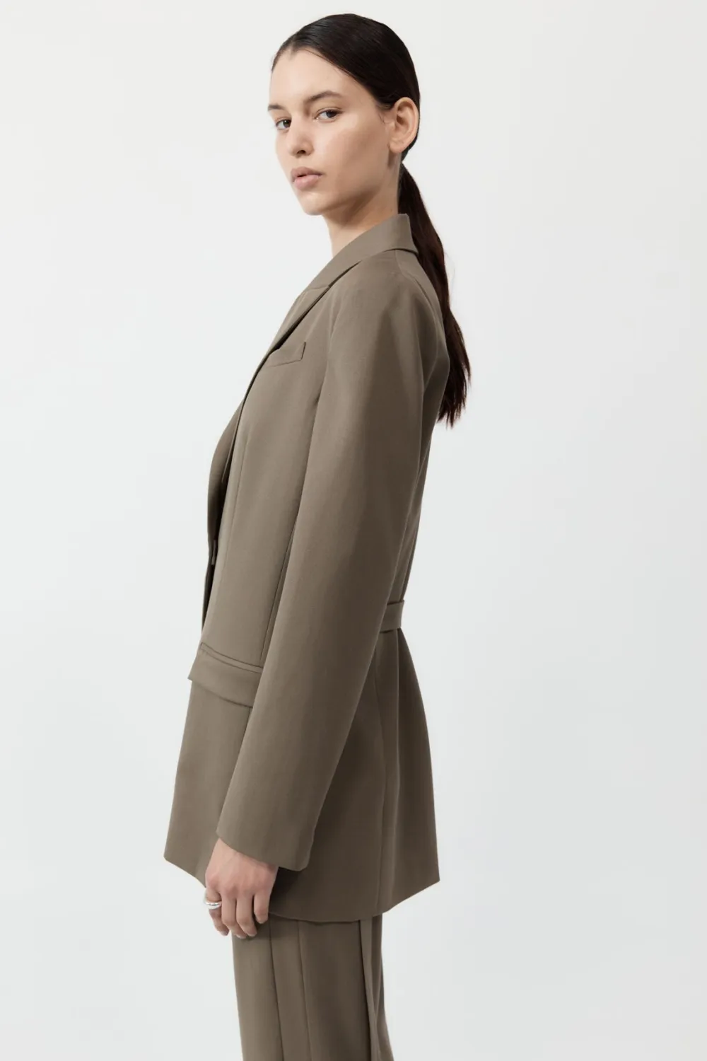 Belt Detail Blazer -|St. Agni Hot
