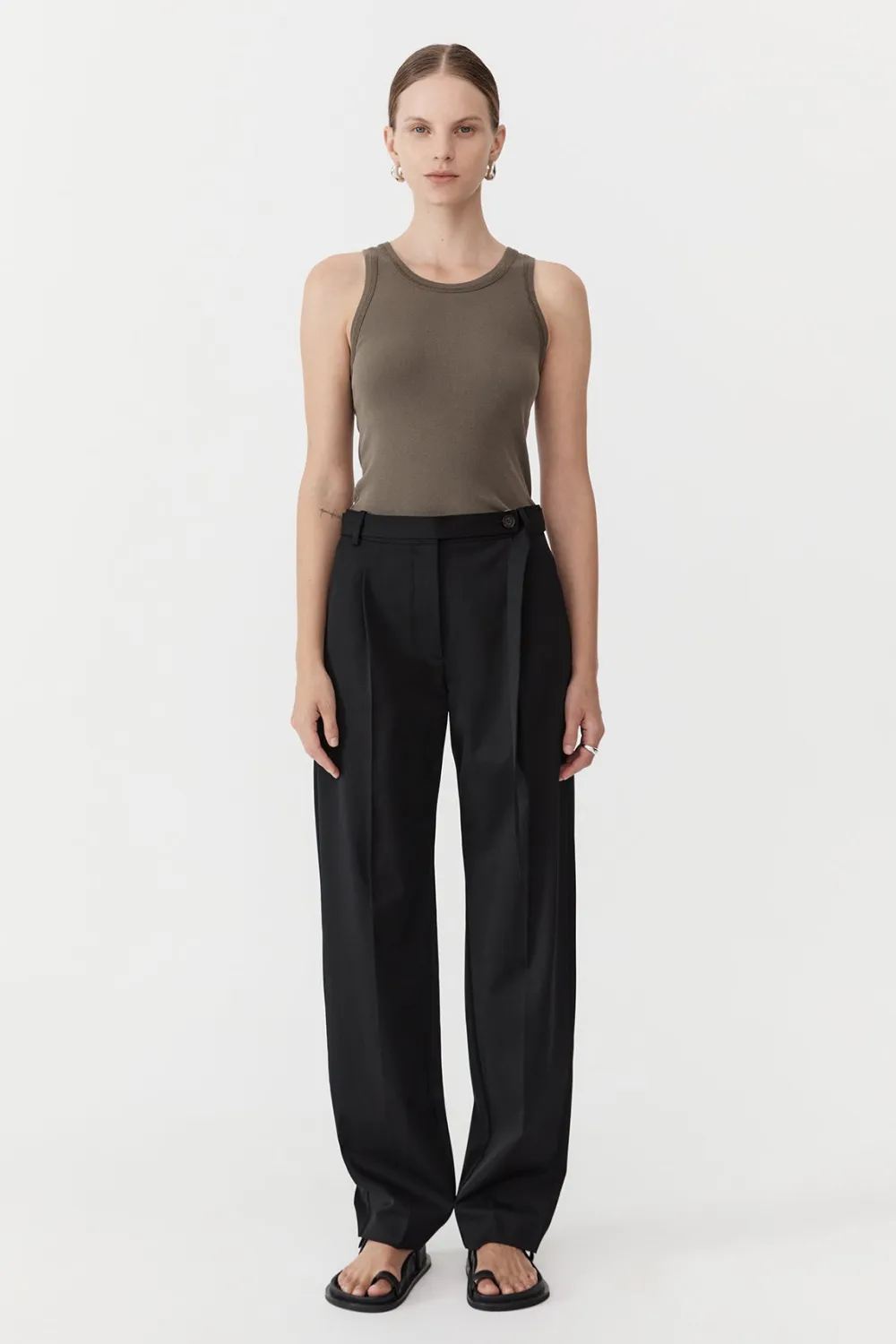 Belted Pants - Black|St. Agni New