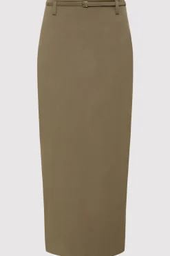 Belted Pencil Skirt -|St. Agni Discount