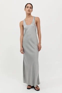 Bias Tank Dress - Silver|St. Agni Cheap