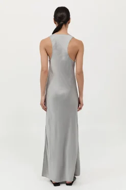Bias Tank Dress - Silver|St. Agni Cheap