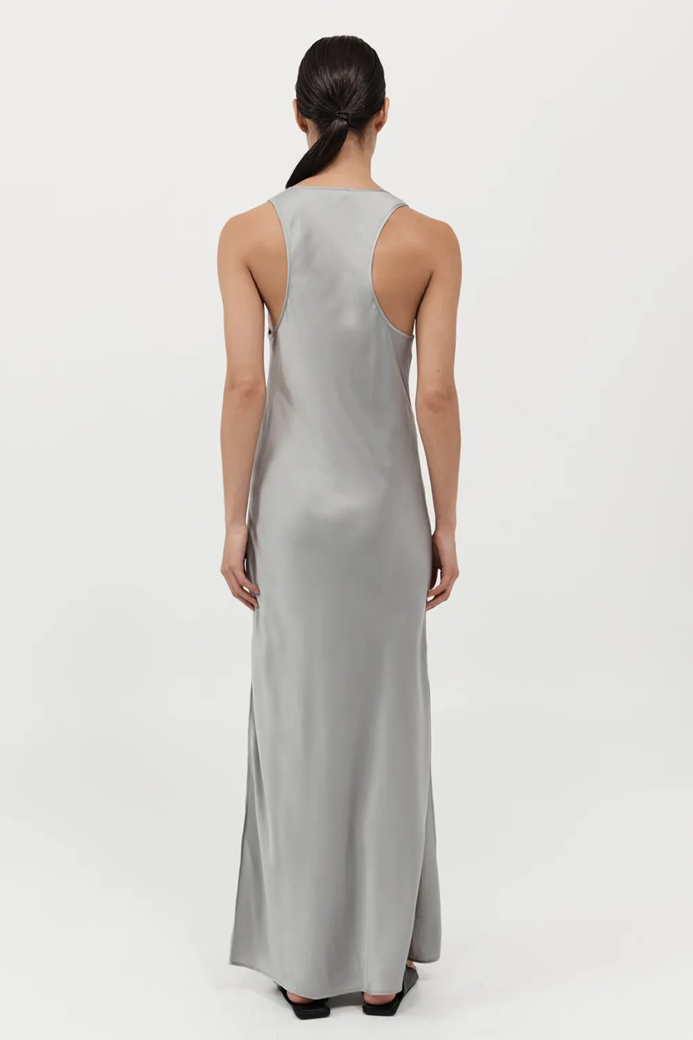 Bias Tank Dress - Silver|St. Agni Cheap