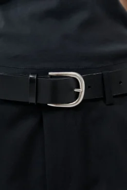 Classic Buckle Belt - Black|St. Agni Sale