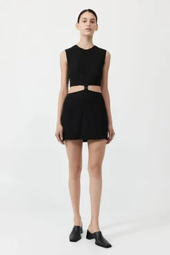 Clip Buckle Mini Dress -|St. Agni New