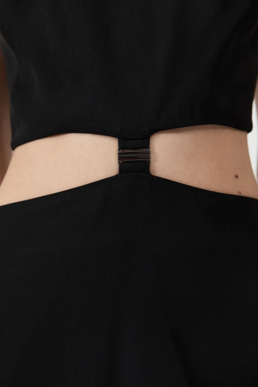 Clip Buckle Mini Dress -|St. Agni New