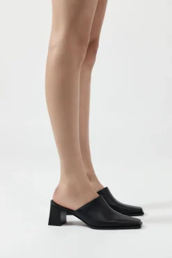 Clog Heel - Black|St. Agni Sale