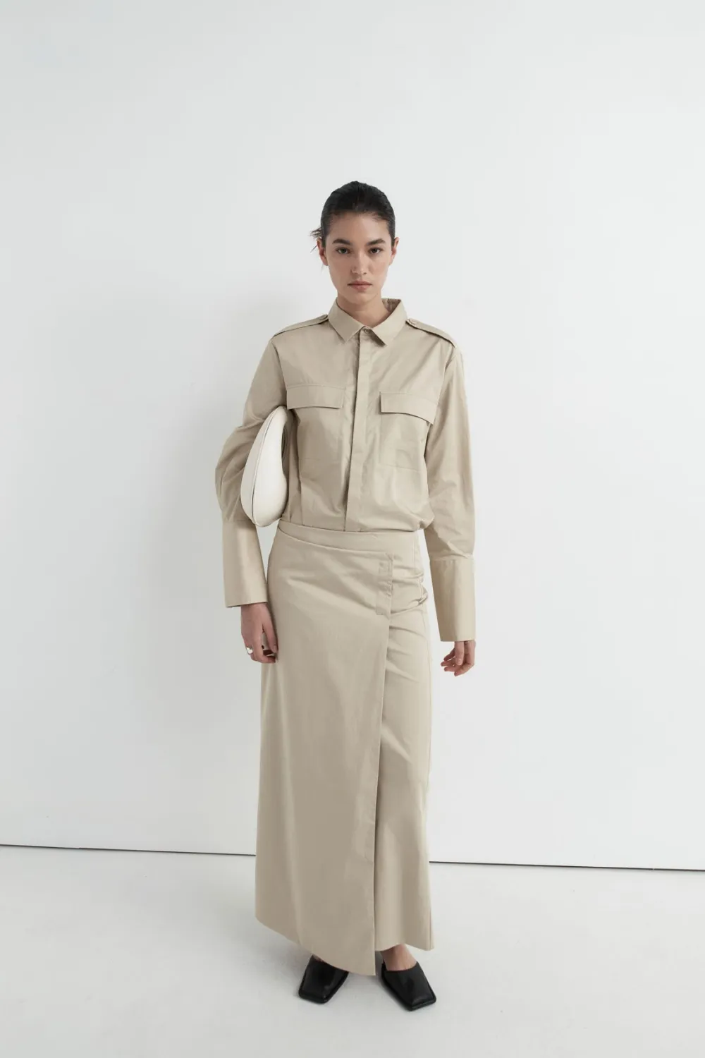 Column Wrap Skirt -|St. Agni Clearance