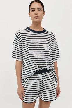 Copain Knit Shorts - Brenton Stripe|St. Agni Sale