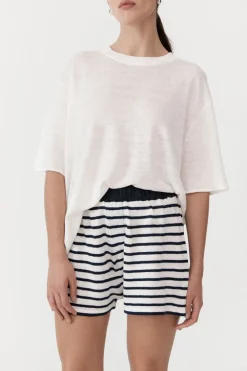 Copain Knit Shorts - Brenton Stripe|St. Agni Sale