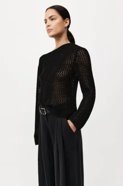 Cotton Crochet Jumper -|St. Agni Discount
