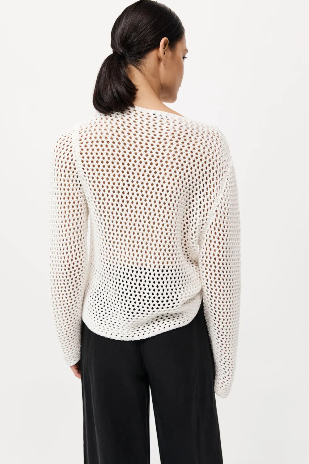 Cotton Crochet Jumper -|St. Agni Cheap