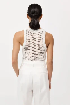 Cotton Crochet Tank -|St. Agni Flash Sale
