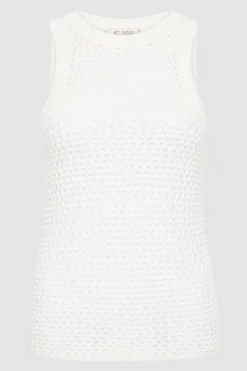 Cotton Crochet Tank -|St. Agni Flash Sale