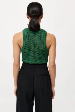 Cotton Crochet Tank -|St. Agni Shop