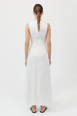Cotton Gathered Dress -|St. Agni New