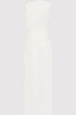 Cotton Gathered Dress -|St. Agni New