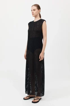Cotton Grid Dress -|St. Agni Flash Sale