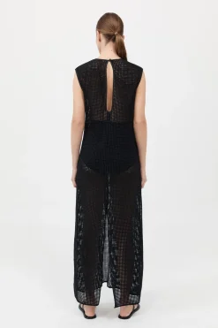 Cotton Grid Dress -|St. Agni Flash Sale