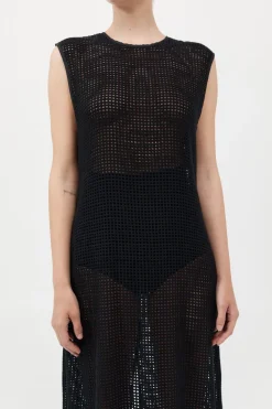 Cotton Grid Dress -|St. Agni Flash Sale
