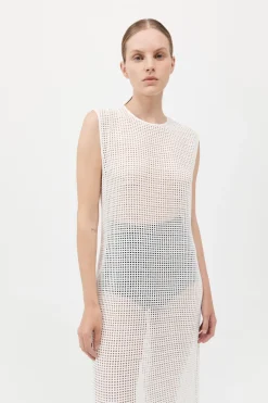 Cotton Grid Dress -|St. Agni Cheap