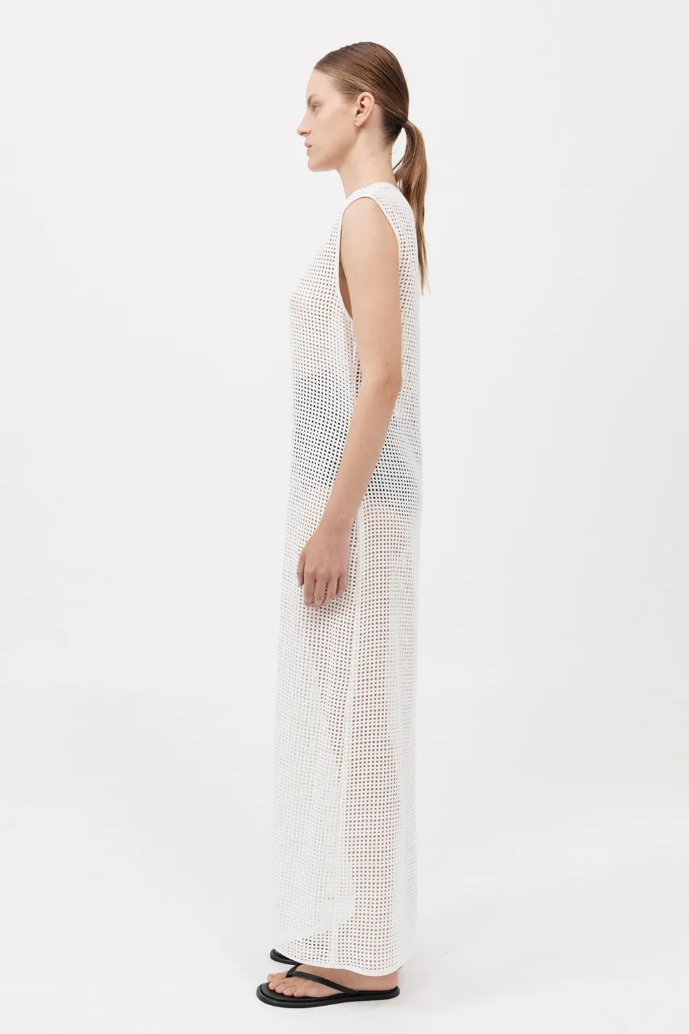 Cotton Grid Dress -|St. Agni Cheap