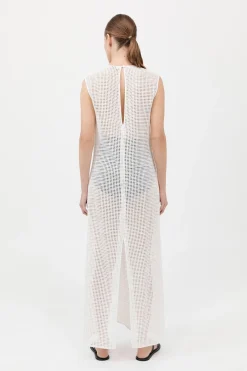 Cotton Grid Dress -|St. Agni Cheap
