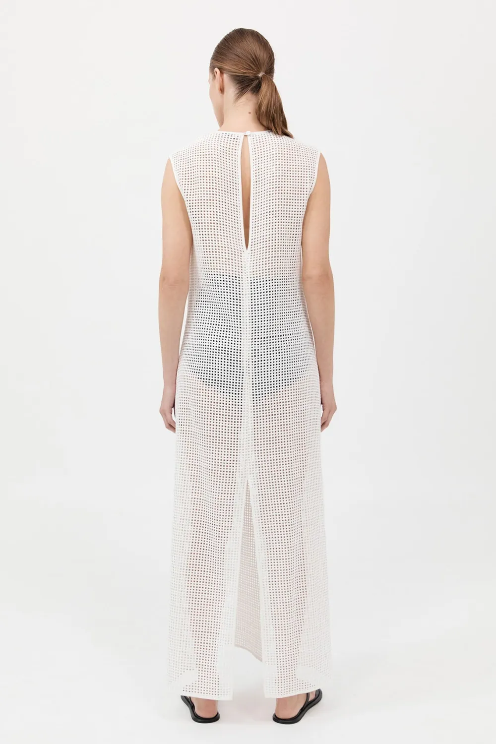 Cotton Grid Dress -|St. Agni Cheap