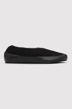 Cotton Grid Flats - Black|St. Agni Discount