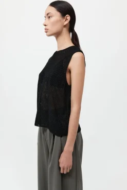 Cotton Grid Shell Top -|St. Agni Fashion