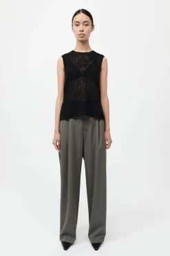 Cotton Grid Shell Top -|St. Agni Fashion